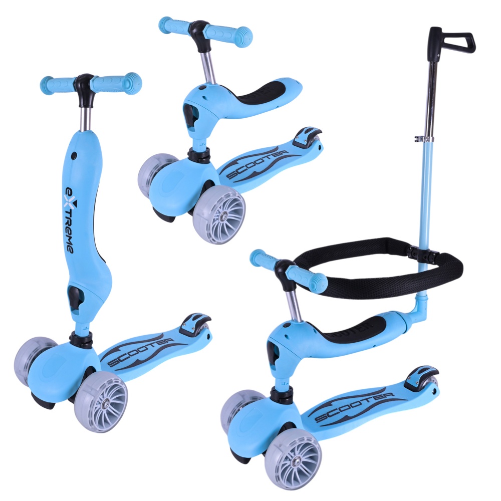 Самокат Shantou 3-колесный с ручкой в ассортименте CY20804