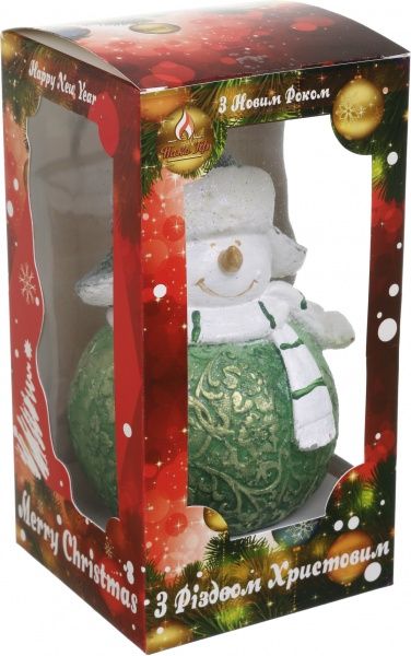 Свічка Сніговик Кулька