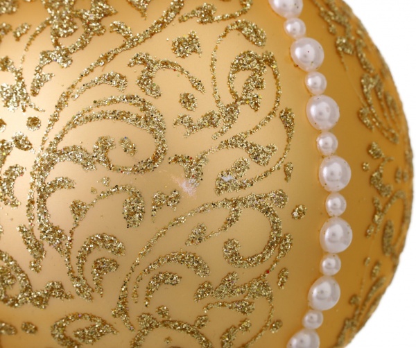 Шар новогодний Элит d 100 мм в ассортименте