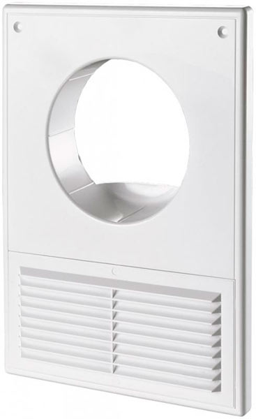 Решітка Вентс МВ 125Kс пластик білий 