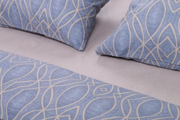 Комплект постельного белья Моди 2,0 голубой с рисунком La Nuit 