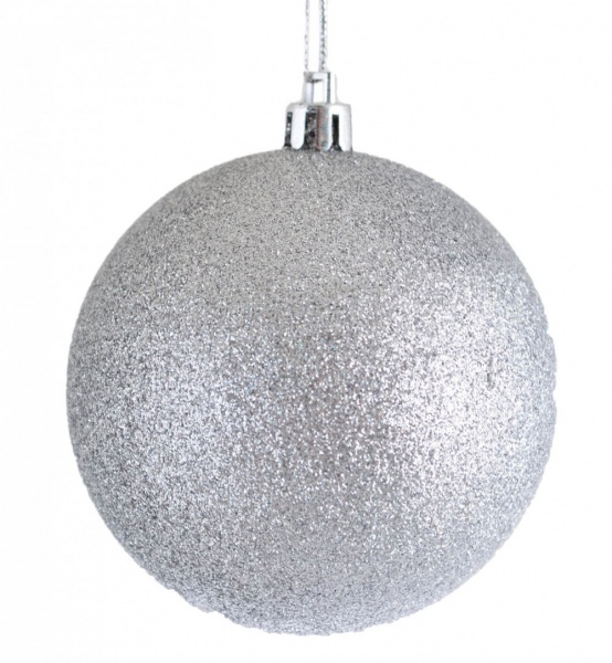 Куля новорічна d30 срібний