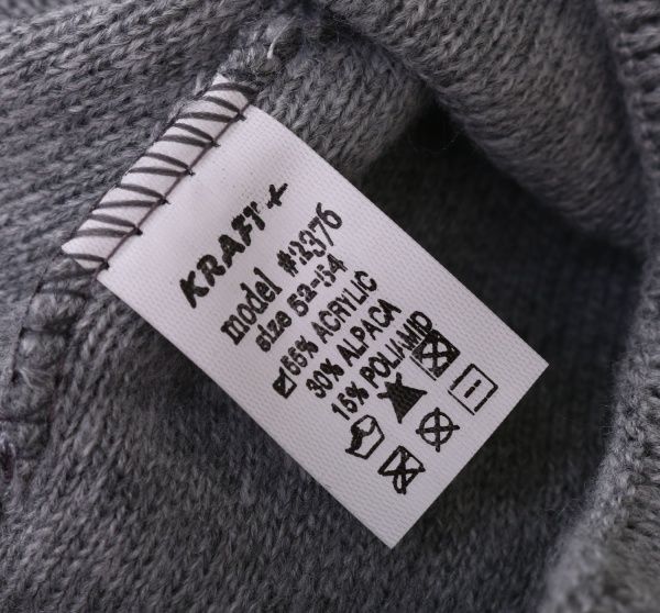 Шапочка детская для девочки Kraft+ 1001 р.52-54 серый меланж 