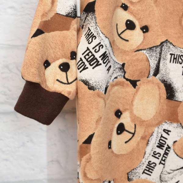 Ромпер-реглан унисекс Blanka Медвежонки р.80 коричневый 12831 