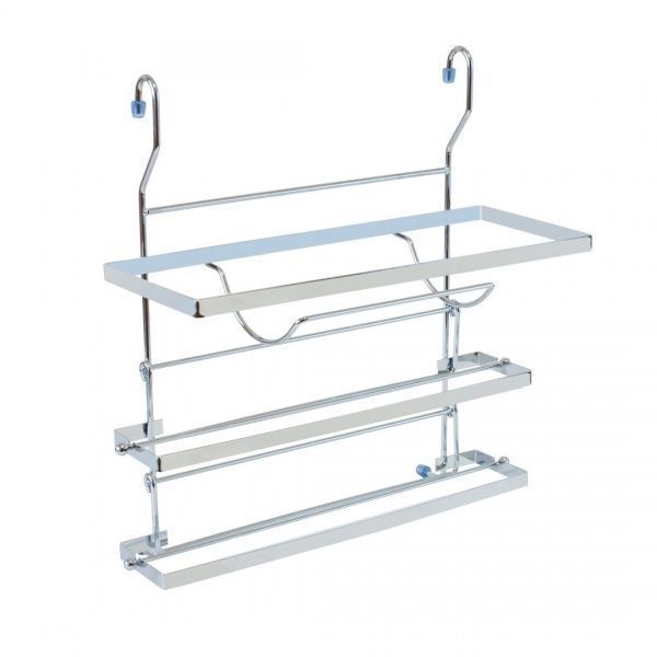 Полиця для рушників Lemax MX-428 NM 350х135х360 мм матовий нікель