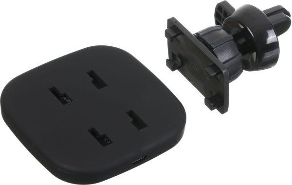 Автомобільний зарядний пристрій тримач з бездротовою зарядкою FullFix EL003 чорно-червоний