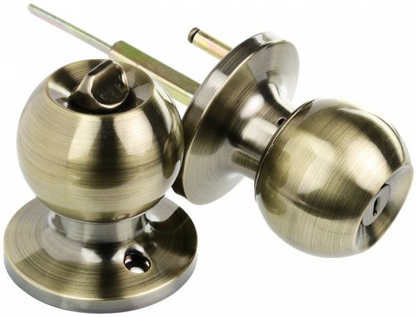 Кнобсет Latuna Шар WC античная латунь