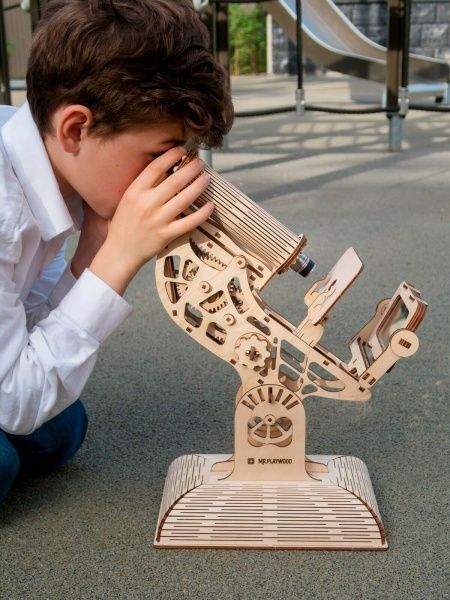 Конструктор деревянный Mr.Playwood Микроскоп