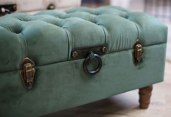 Сундук-пуф Shic B изумрудный, 82,5х42х47 см велюр 