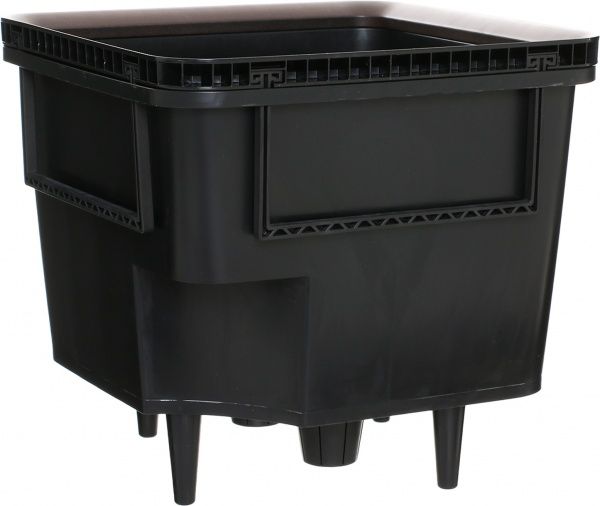 Вазон пластиковый Lechuza Quadro Premium LS 43 квадратный 71,6л кофейный (16181) 