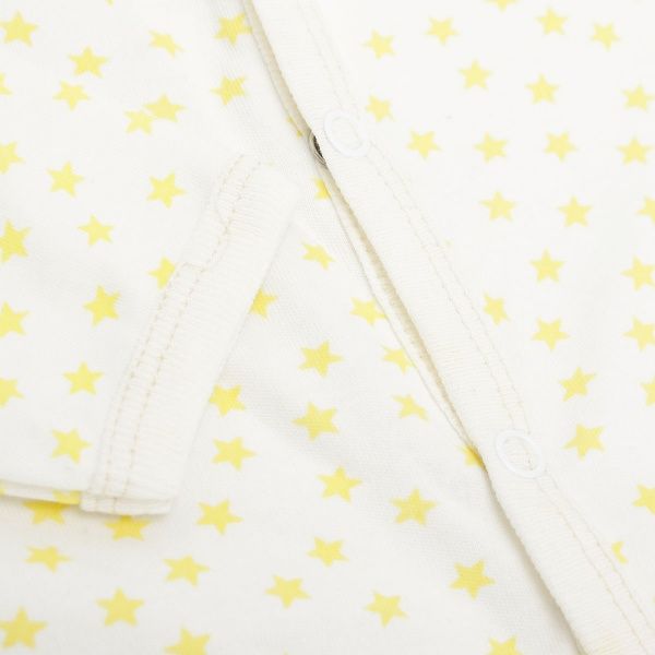 Комбинезон детский Bambinelli желтая звезда р.74 белый с рисунком 
