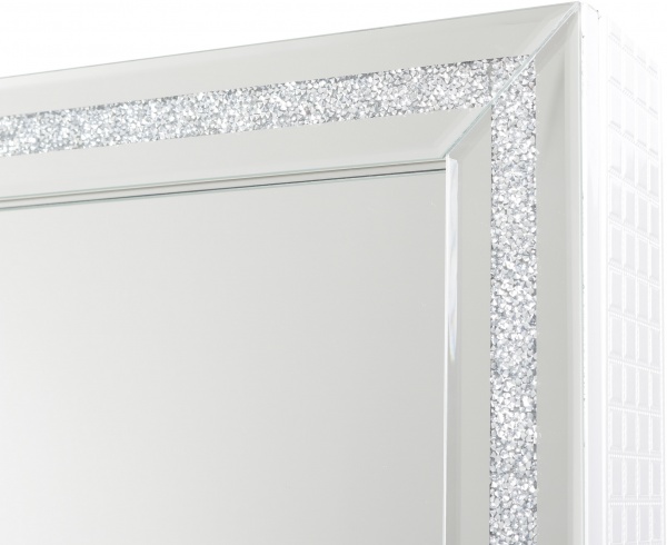 Підлогове дзеркало із секцією для зберігання аксесуарів A3637 3600x12300 мм білий 