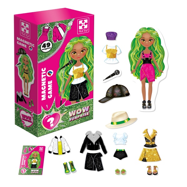 Игра настольная Vladi Toys Магнитная одевашка WOW Surprise Singer VT3210-13