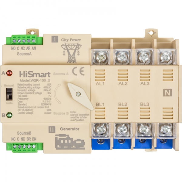 Перемикач Geya W2R-3P 220V 100A HS082505