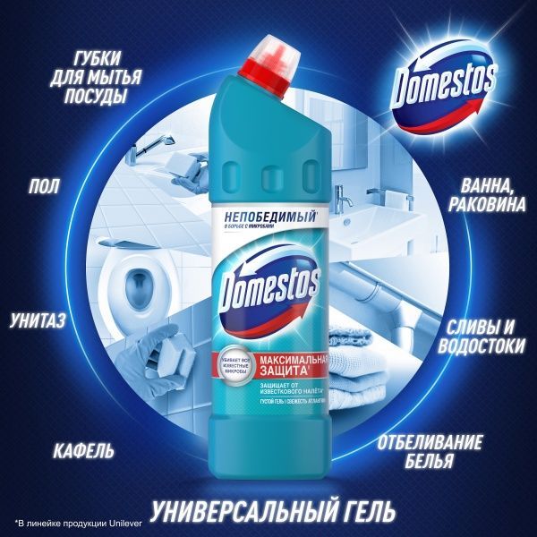 Універсальний засіб Domestos Свіжість Атлантики 2 л