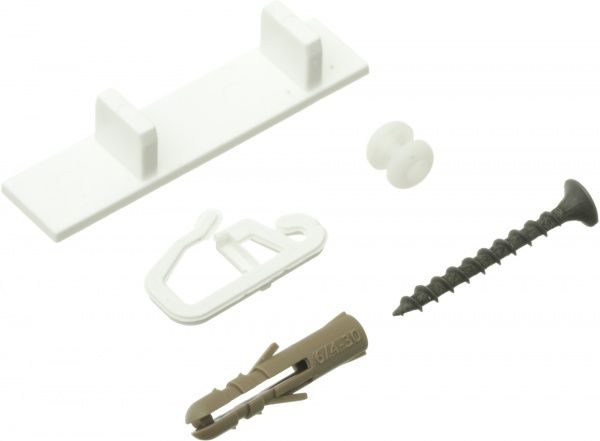 Комплект фурнітури ОМіС до стельового карнизу ОМ3 набірний 300 см білий 