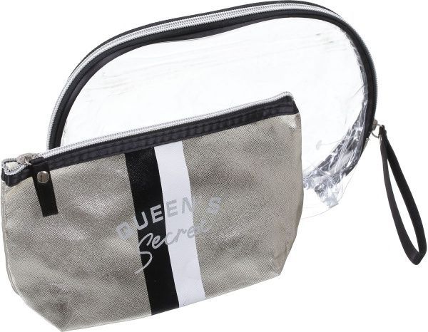 Набір косметичок Queen's secret 2 шт золотий 