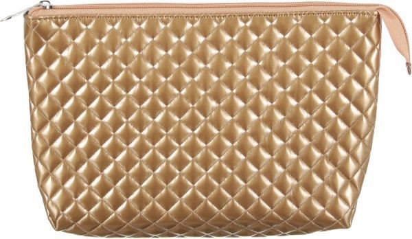 Косметичка лакированная золотой 