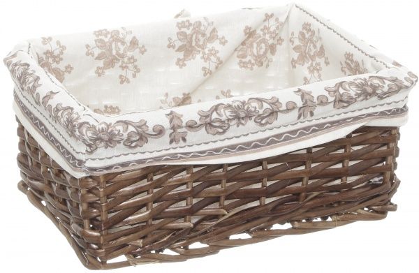 Кошик плетений з текстилем Tony Bridge Basket 36x25x15 см HQ13-52AB-4 