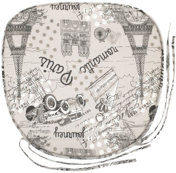 Подушка на стілець трапеція 40х40х2 Париж