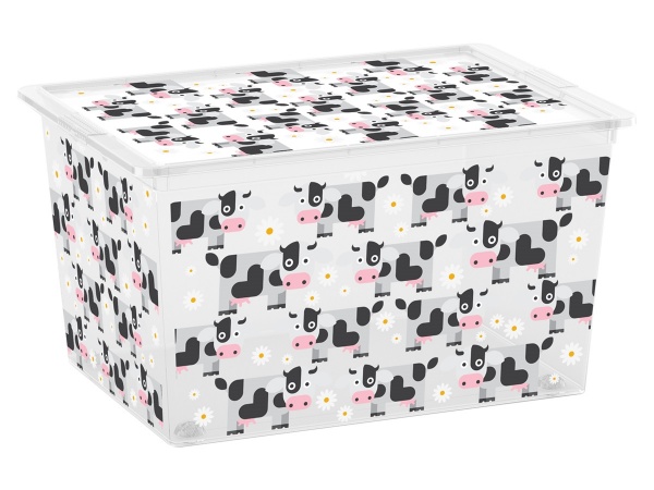 Ящик для зберігання KIS 241689 Cute Animals XL 50 л різнокольоровий 310x550x390 мм