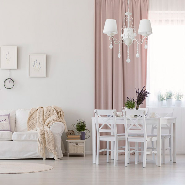 Люстра підвісна Victoria Lighting 3x40 Вт E14 білий Dalila 