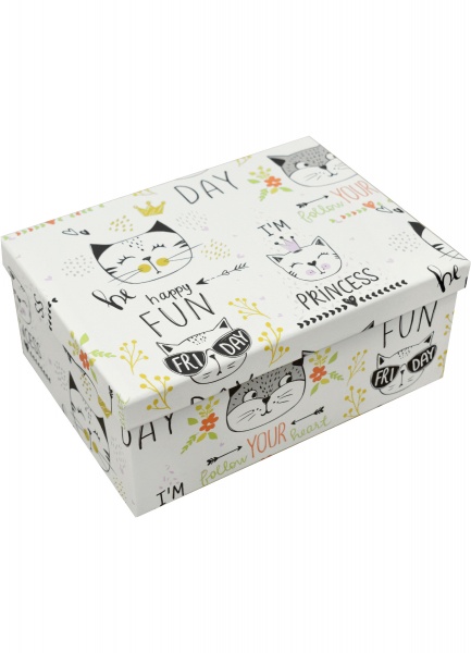 Коробка подарочная прямок.белая I'm Princess 111015048 33х25,5 см
