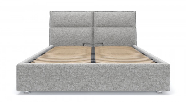 Кровать с подъемным механизмом SOFYNO САНТА тк. FLAME 120 160x200 см серый 