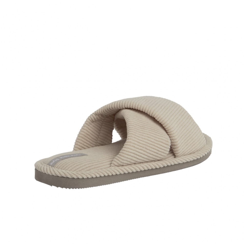 Капці домашні Twins HS-VL вельвет Х 12479 р.40 молочний