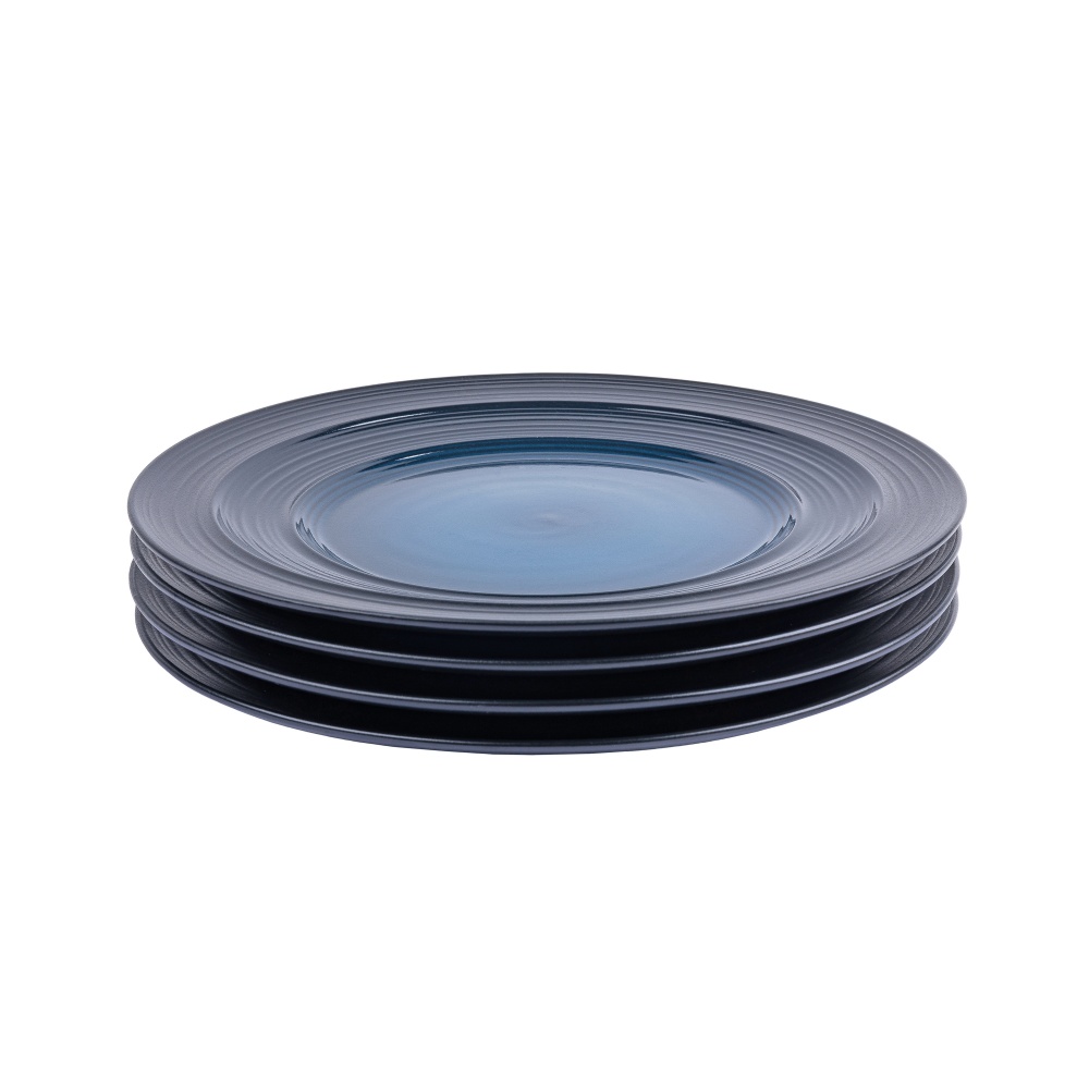 Тарелка обеденная Krauff Lucerne Black&Blue 21,4 см 24-320-007