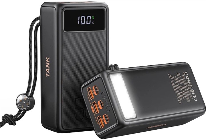 Повербанк VEGER W5001C 56000 mAh black (6970453555454) — фото 1