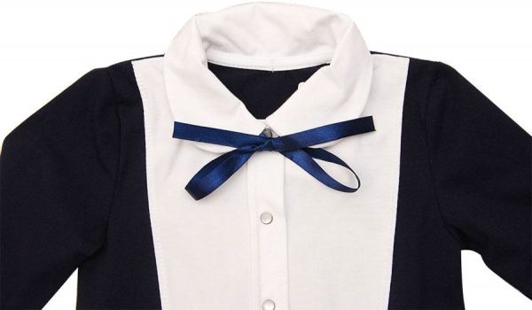 Блуза Minikin р.128 сине-белый 171103 