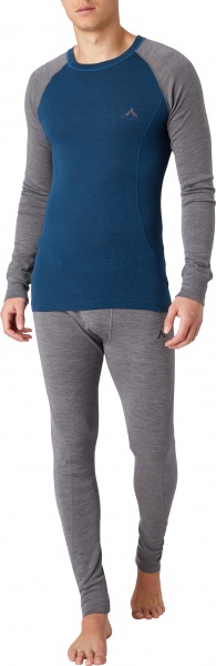 Футболка с длинным рукавом McKinley Riku II ux 408762-903911 р.2XL светло-серый меланж