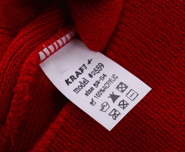 Шапочка дитяча для дівчинки Kraft+ 9580 р.52-54 червоний 