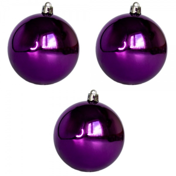 Набор елочных шаров Девилон 251451 d80 мм 3 шт./уп. 