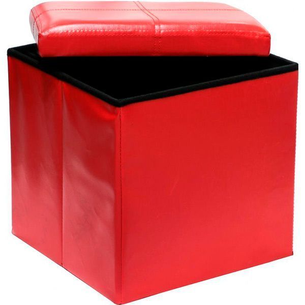 Ящик-пуф складаний UCH червоний 380x380x380 мм