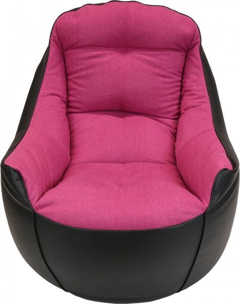 Крісло Марбет Soft Malaga №12 чорний із рожевим 