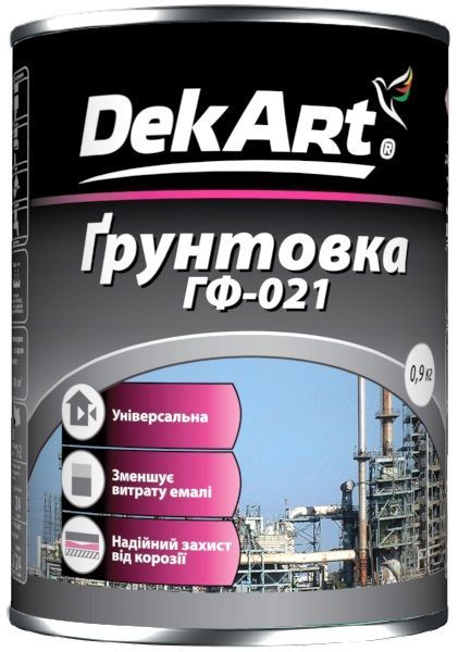 Грунт DekArt ГФ-021 красно-коричневый мат 0,9кг
