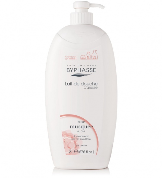 Гель для душа Byphasse Caresse шиповник 2000 мл