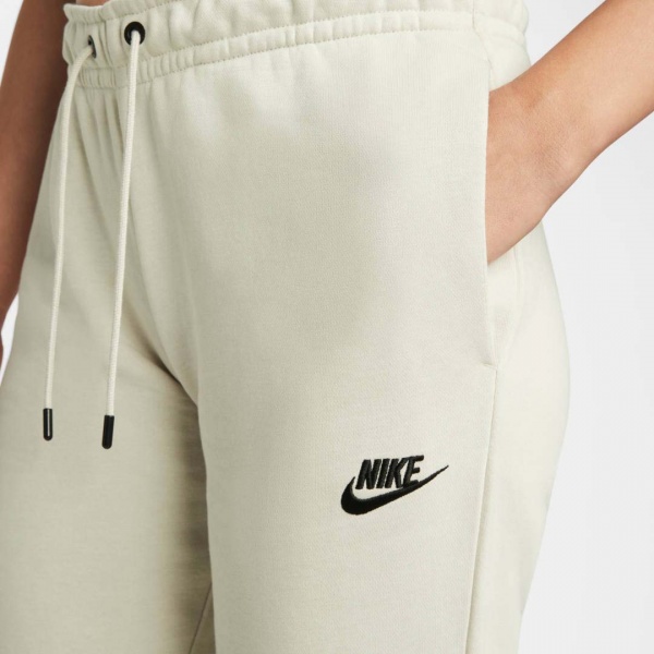 Брюки Nike ESSNTL PANT REG FLC MR DX2320-104 р. S бежевый