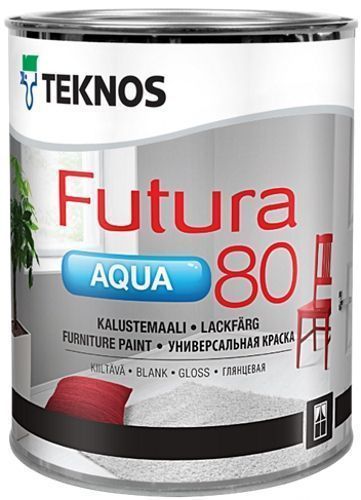 Емаль TEKNOS Futura AQUA 80 база 1 глянець 2,7л