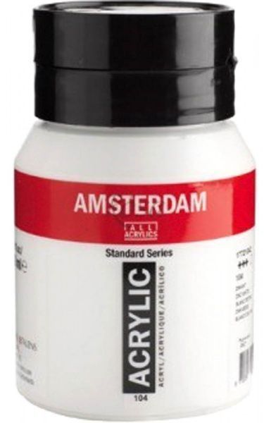 Краска акриловая № 104 Белила цинковые 500 мл Amsterdam Standart Royal Talens