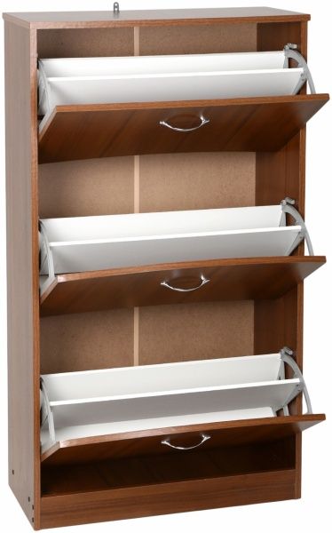 Тумба для взуття Компаніт МДФ ТО-3Б 320x700x1232 мм горіх 