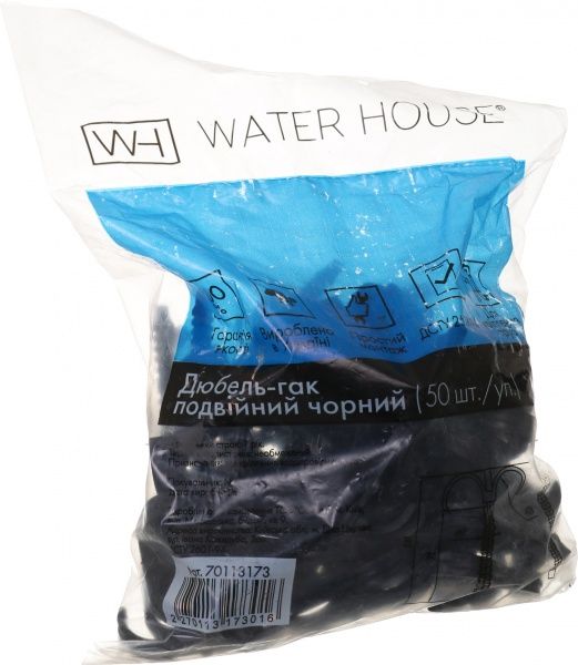 Дюбель-крюк Water House двойной 50 шт./уп.