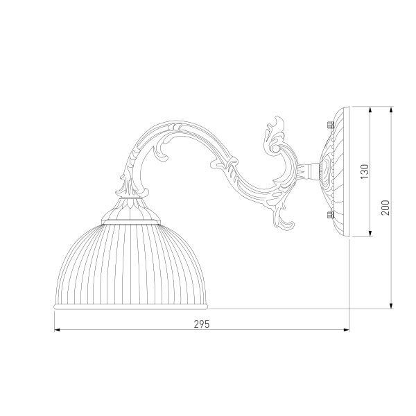 Бра Strotskis Caldera 1x60 Вт E27 античная бронза 60106/1 