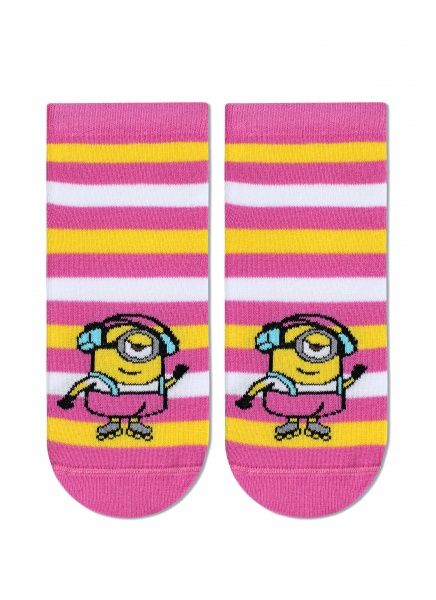 Шкарпетки дитячі Брестские 3095 Minions (укорочені) 708 р.13-14 рожевий 
