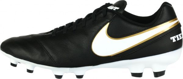 Бутси Nike TIEMPO GENIO II LEATHER FG 819213-010 р. 8 чорний