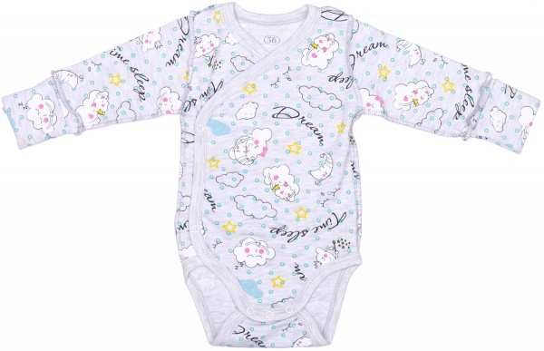 Комбинезон унисекс Фламинго р.62 меланж 146-005 