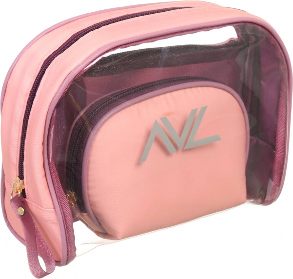 Набор косметичек AVL 36014 розовый 