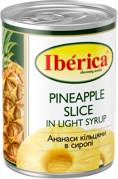 Ананас консервированный Iberica кольцами 565 г 